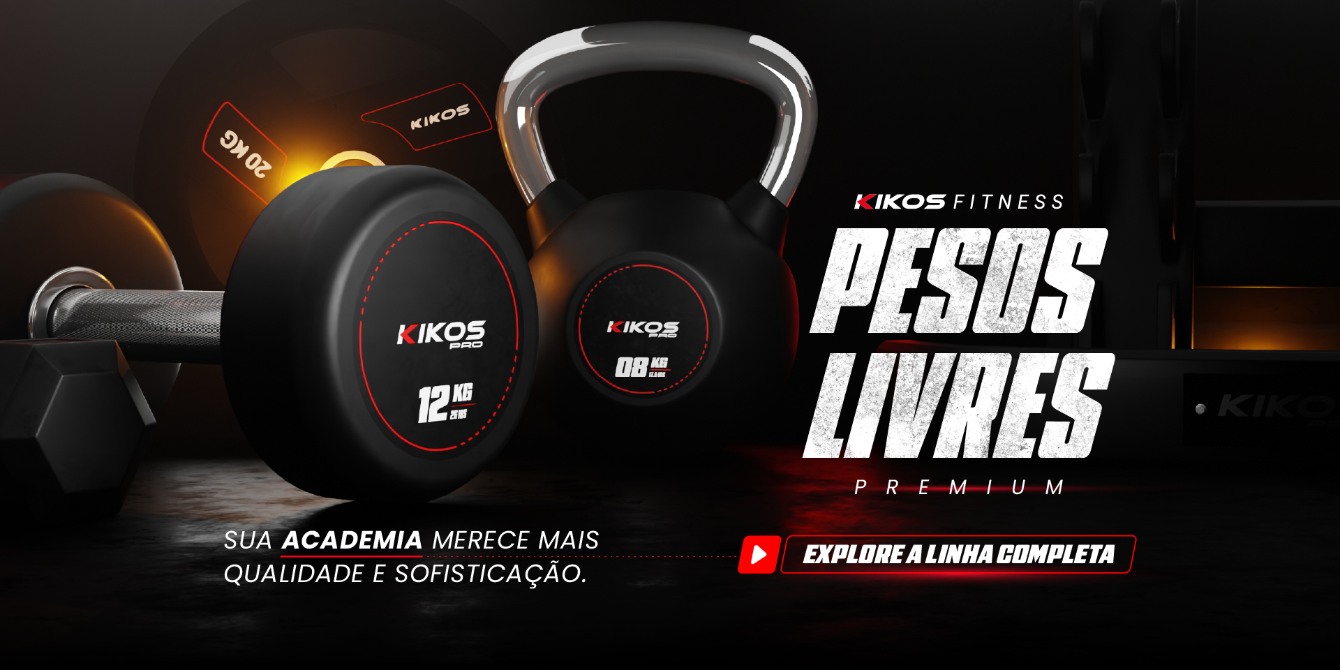 Explore nossa Linha Completa de Pesos Livres Premium