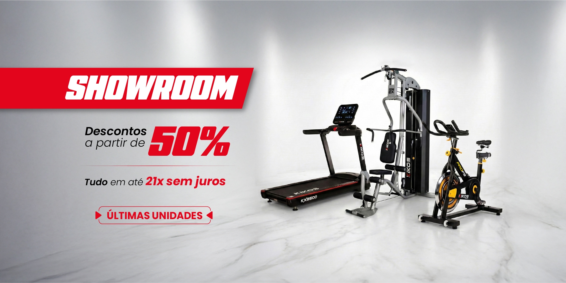 Produtos de Showroom com descontos a partir de 50% e em até 21 vezes sem juros
