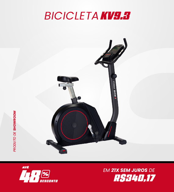 Bicicleta Vertical Kikos KV9.3 com 48% de desconto à vista ou em até 21 vezes sem juros