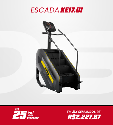 Simulador de Escada Kikos Profissional KE17 com 25% de desconto à vista ou em até 21 vezes sem juros