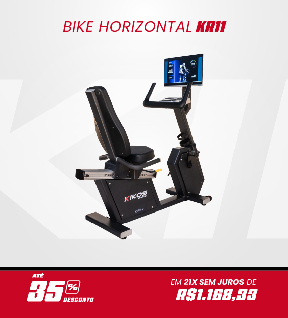 Bicicleta Horizontal Kikos KR11.0 com 35% de desconto à vista ou em até 21 vezes sem juros
