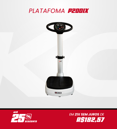 Plataforma Vibratória Kikos P200iX com 25% de desconto à vista ou em até 21 vezes sem juros