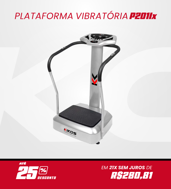  Plataforma Vibratória Kikos P201Ix  com 25% de desconto à vista ou em até 21 vezes sem juros