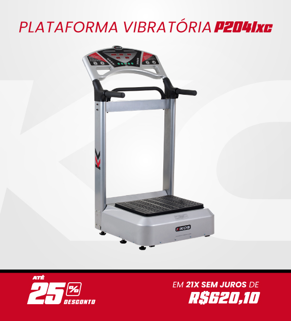 Plataforma Vibratória Kikos P204IX com 25% de desconto à vista ou em até 21 vezes sem juros