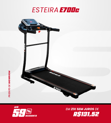 Esteira Ergométrica Kikos E700C com 59% de desconto à vista ou em até 21 vezes sem juros