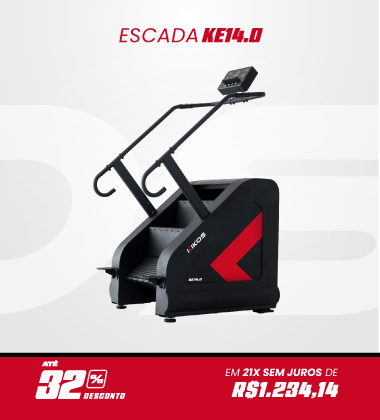 Simulador de Escada KIKOS KE14.0 com 22% de desconto à vista ou em até 21 vezes sem juros