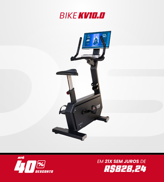 Bicicleta Vertical Kikos KV10 com 40% de desconto à vista ou em até 21 vezes sem juros