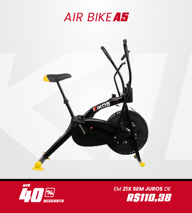 Bicicleta Air Bike Kikos A5 com 40% de desconto à vista ou em até 21 vezes sem juros