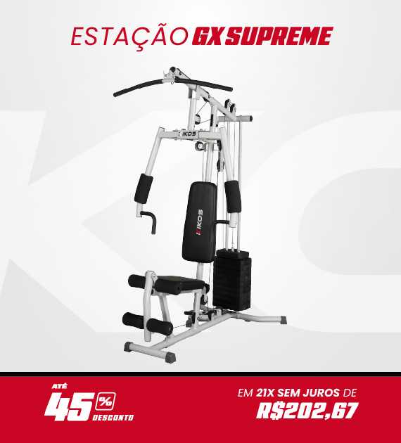Estação De Musculação Kikos Gx Supreme com 45% de desconto à vista ou em até 21 vezes 