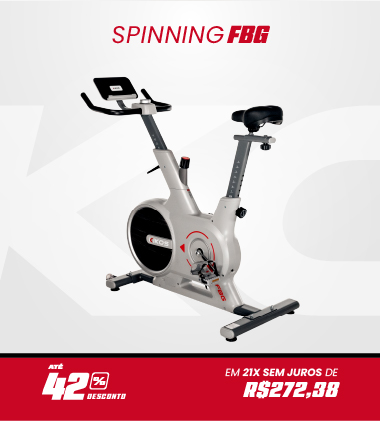 Bicicleta Spinning Kikos FBG com 42% à vista ou em até 21 vezes sem juros