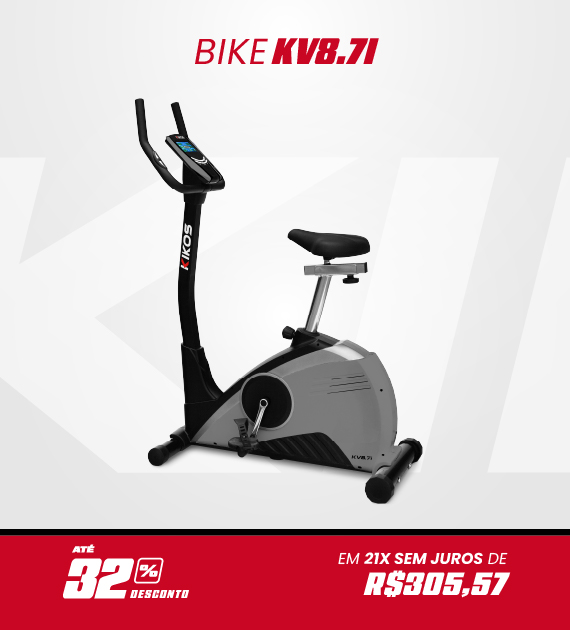 Bicicleta Vertical Kikos KV8.7i com 32% de desconto à vista ou em até 21 vezes sem juros
