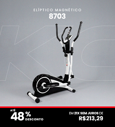 Elíptico KIKOS 8703 com 48% de desconto à vista ou até 21 vezes sem juros