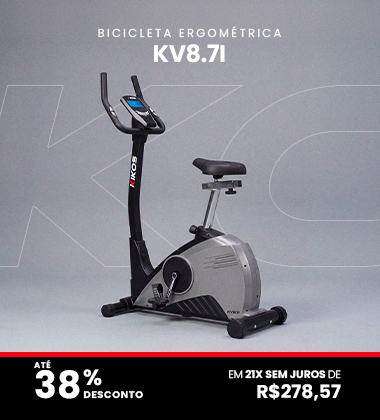 Elíptico KIKOS KE5.5 com 32% de desconto à vista ou até 21 vezes sem juros