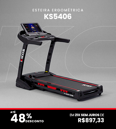 Elíptico KIKOS KE5.5 com 32% de desconto à vista ou até 21 vezes sem juros