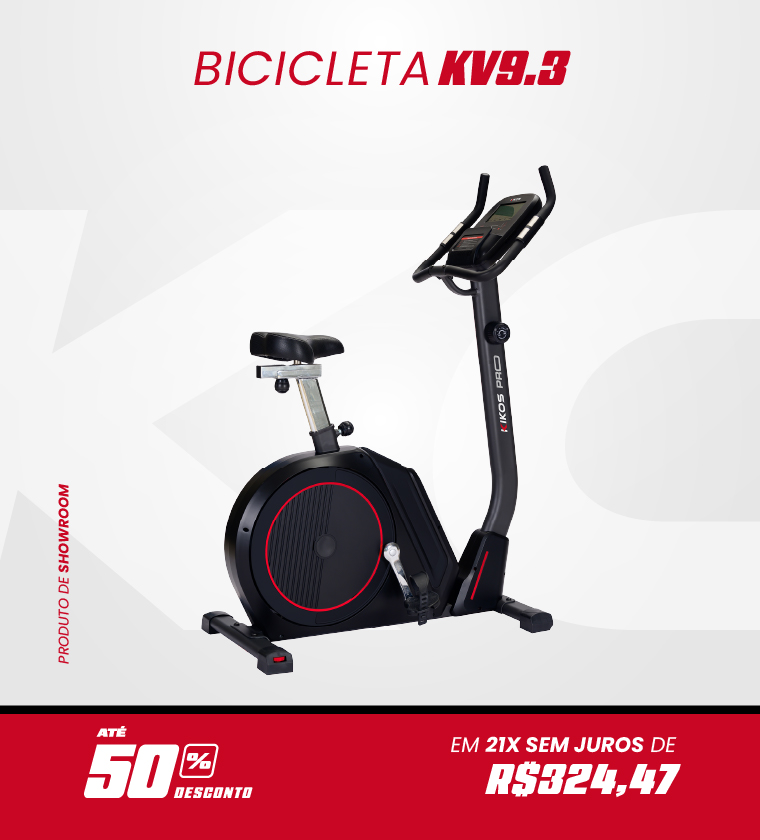 Bicicleta Vertical Kikos KV9.3 com 48% de desconto à vista ou em até 21 vezes sem juros